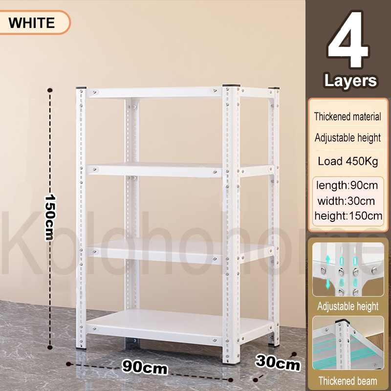 Load 500 KG Boltless Rack Steel Rack Shelves 5 layers Metal Rack Organizer layer Kitchen Rack