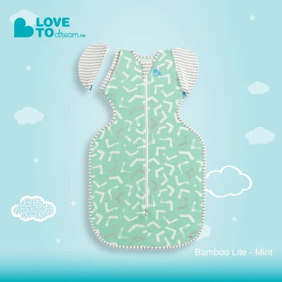 Love To Dream Swaddle UP™ (Stage 2) Transition Bag Bamboo Lite 0.2 TOG Mint