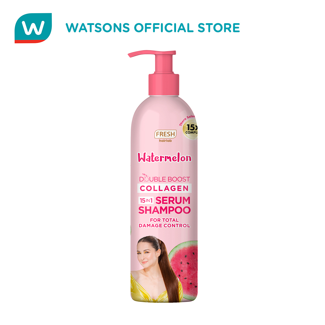 FRESH Hairlab Watemelon Double Boost Collagen Serum Shampoo 430 ml