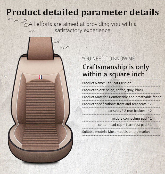 Car 5 seat cover dedicated leather seat cover is fully enclosed,  breathable, and wear-resistant. The new car seat cushion is suitable for  five seater models including Toyota, Honda, Mitsubishi, Nissan, Ford, and