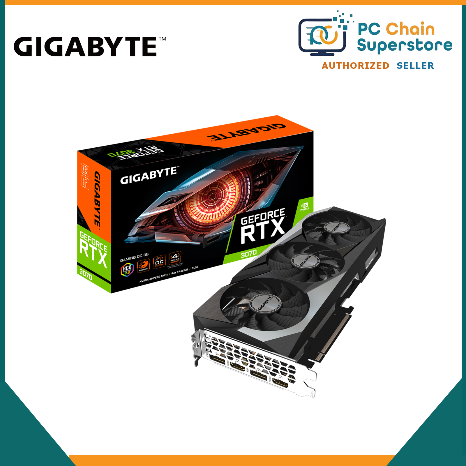 Gigabyte Geforce Rtx 3070 Gb Gddr6 Buy Gigabyte GeForce RTX 3070 - Main Image