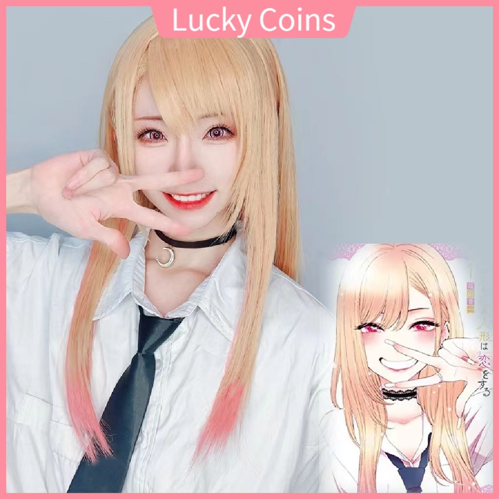 Buy 55CM Lolita Heat Resistant Japan Cute Hair Ombre Anime Party Bangs Long  Curly Cosplay Wig at affordable prices — free shipping, real reviews with  photos — Joom