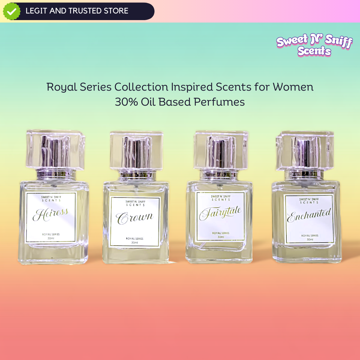 Sweet N' Sniff Royal Series 30% Oil Based Perfume for Women Long