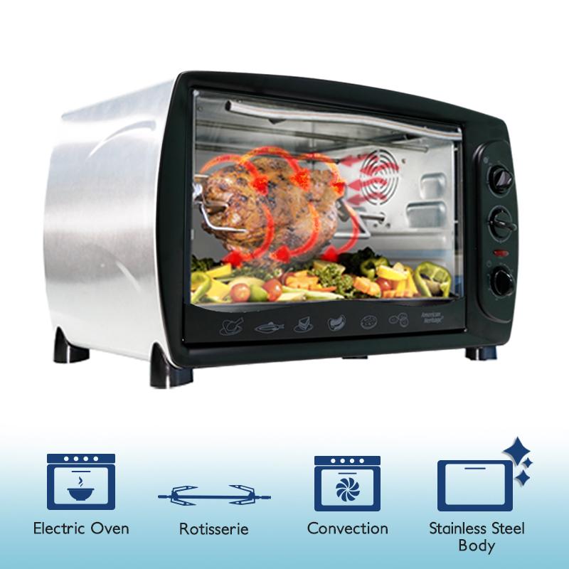 American Heritage 43 L Electric Oven With Rotisserie and Convection