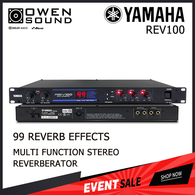 YAMAHA REV100 Vocal effect Audio effector Digital Reverb Effect With 99 professionalquality pre