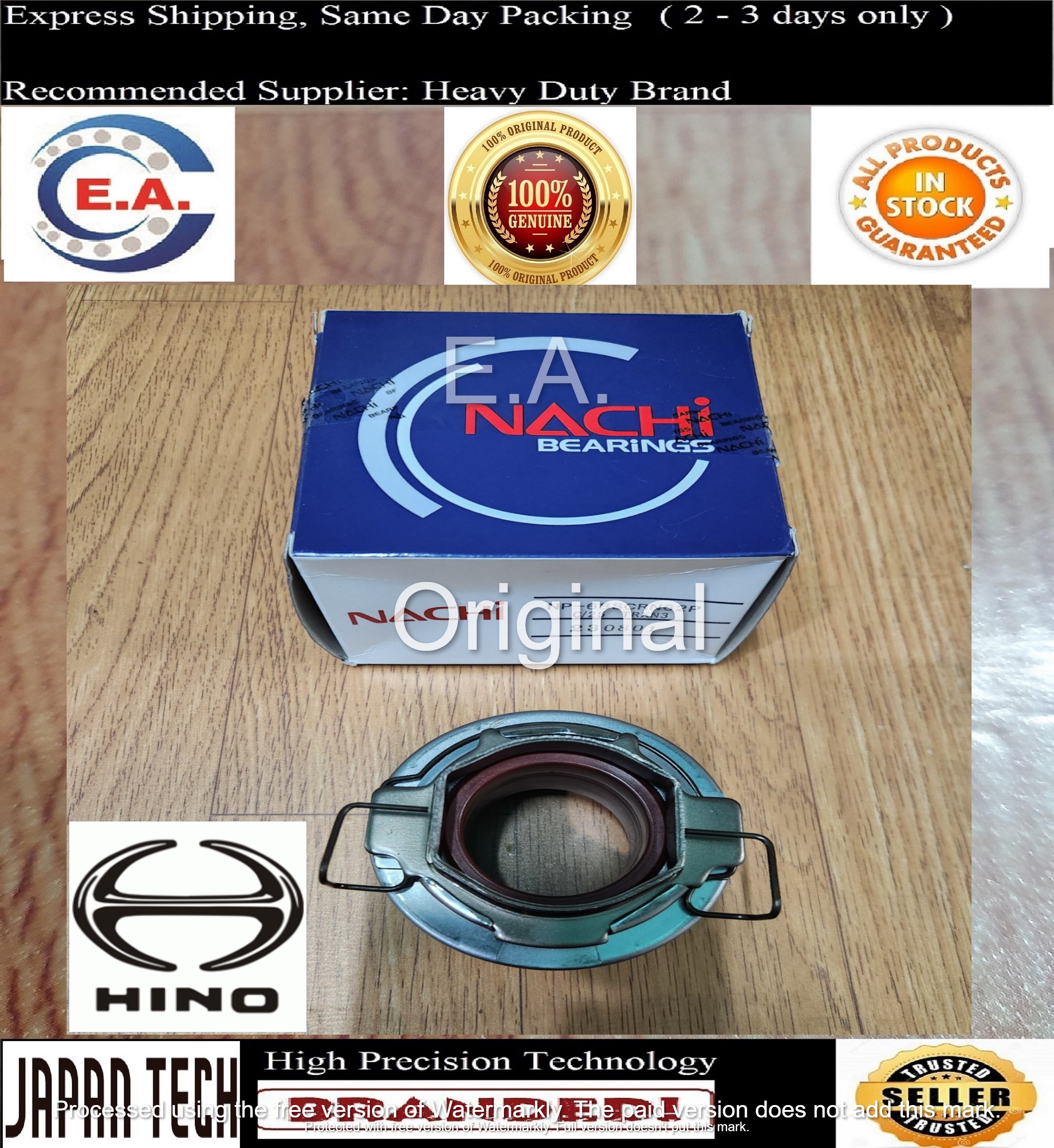 ORIGINAL Nachi Japan Hino 300 Clutch Release Bearing Automotive Hino