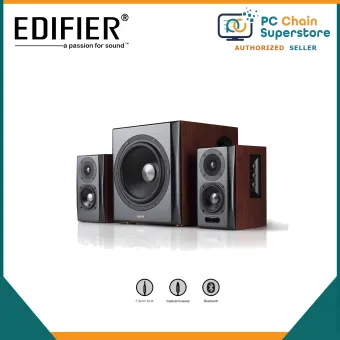 edifier s350db bookshelf speaker and subwoofer