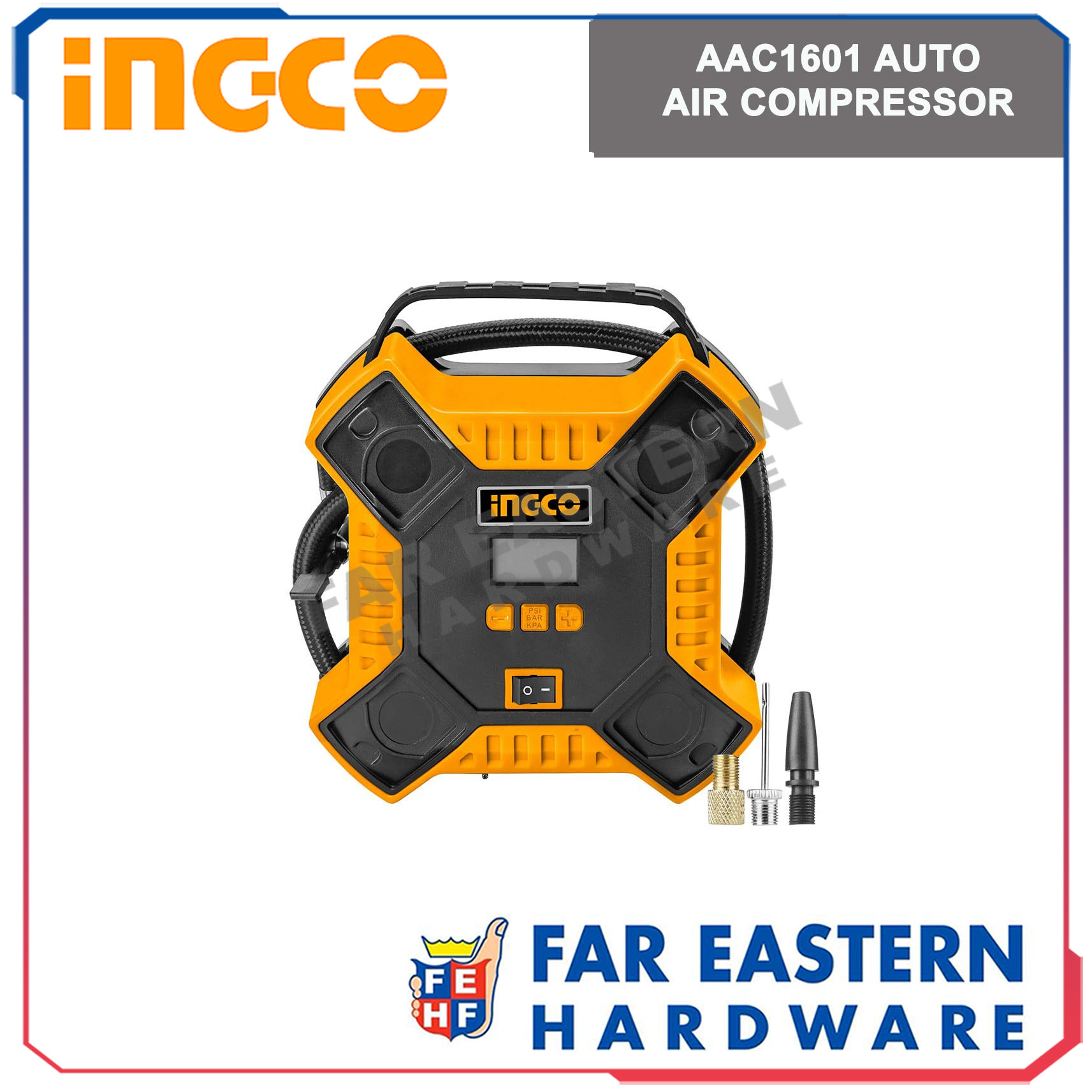 INGCO AAC1601 Auto Air Compressor Tire Inflator INPTCD | Lazada PH