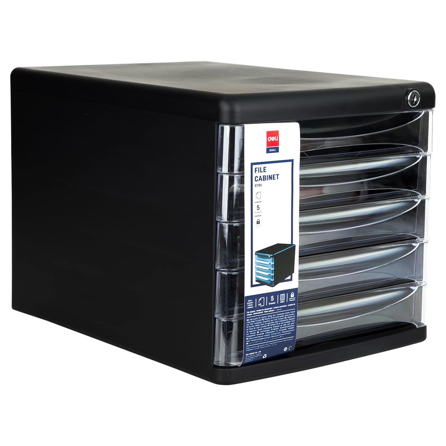 Deli Letter Case Five Drawers with Lock 9795 [75219795] Lazada PH