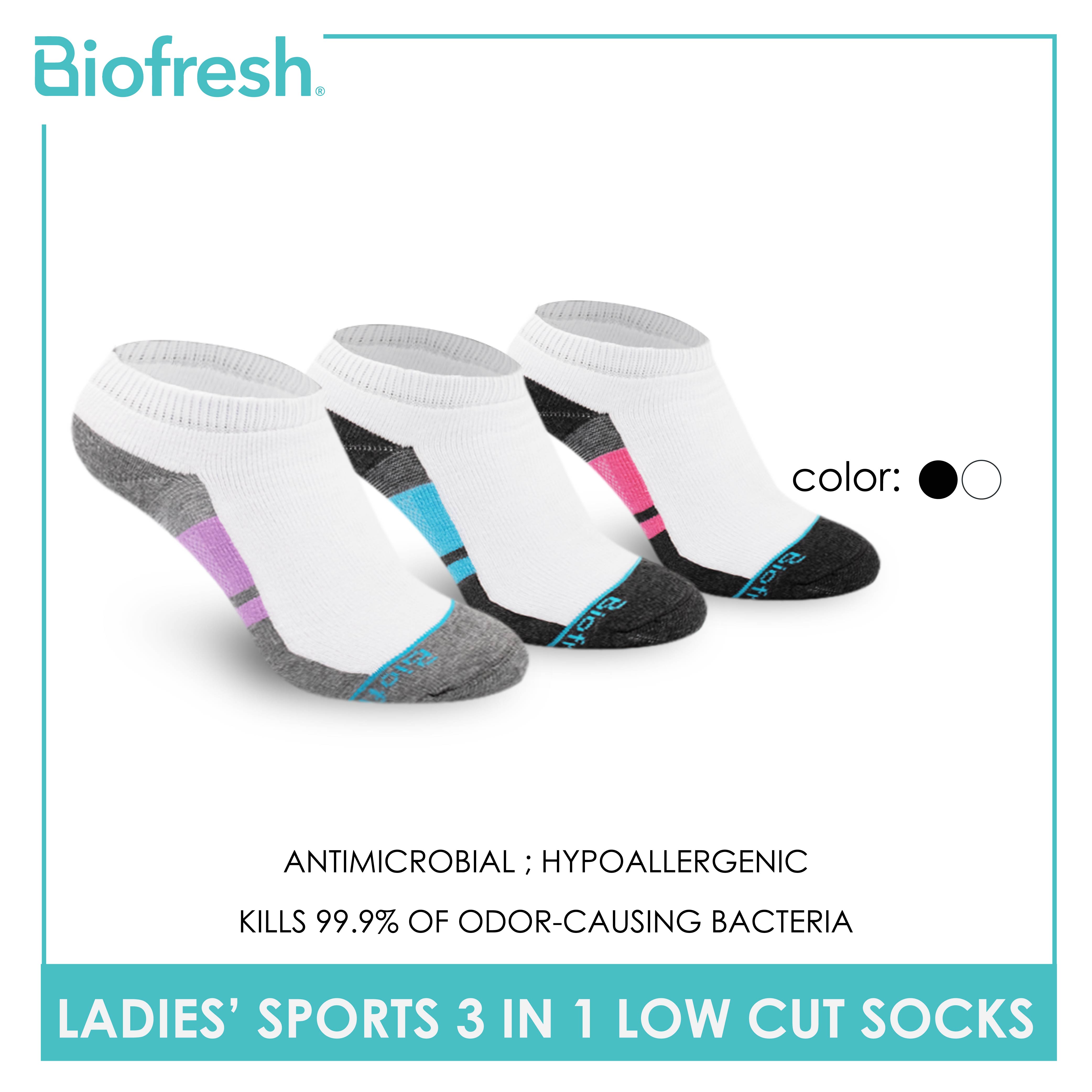 Biofresh Ladies' Green Tea Cotton Lite Casual Low Cut Socks 3