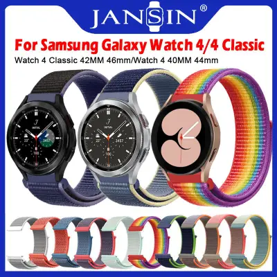 Watchband for Samsung Galaxy Watch4 Classic 42mm 46mm Nylon Soft Sport Replacement Strap for Samsung Galaxy Watch 4 40mm 44mm Smart Watch Strap