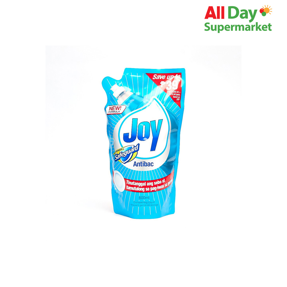 Joy Dishwashing Liquid Safeguard Antibacterial 600Ml Lazada PH
