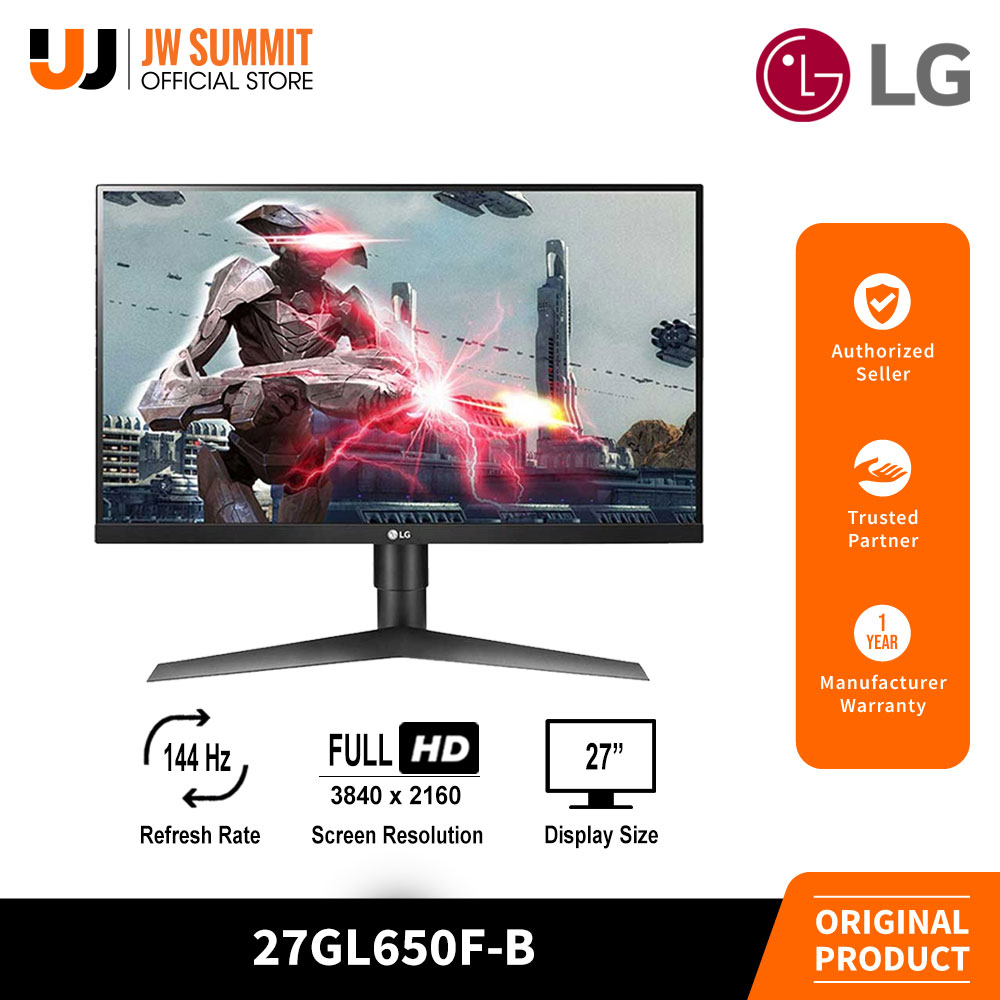 LG 27GL650F-B 27” FHD IPS Display Gaming Monitor | Lazada PH