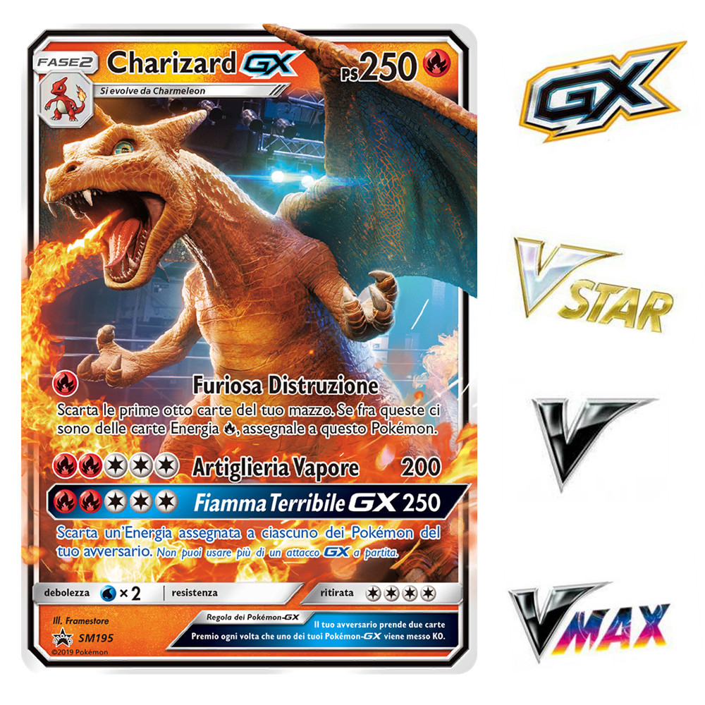 Charizard Y Charizard X Pikachu Ash Vmax Gaming Shining Gx Ex 