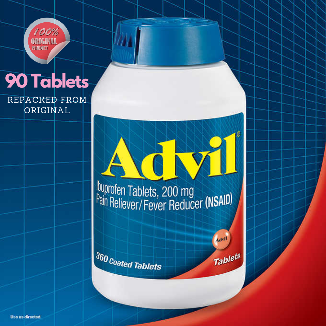 Advil Ibuprofen 200 mg., Pain Reliever/Fever Reducer 90 Tablets