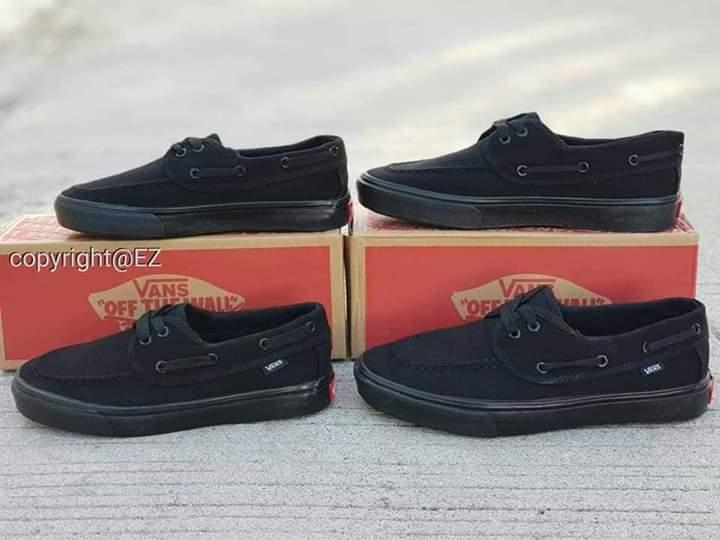 vans top sider black