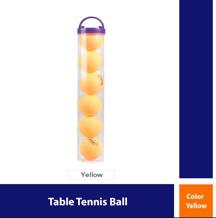 YMS 6pcs Table Tennis Ball Color Yellow Lazada PH