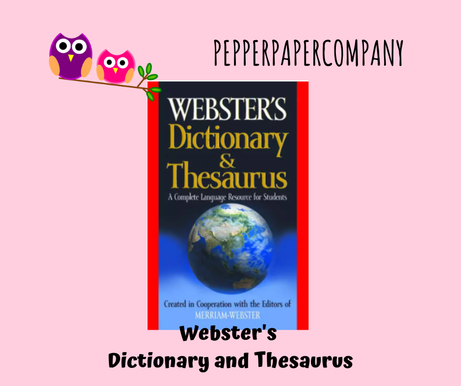 Webster S Dictionary And Thesaurus A Complete Language Resource For Students Lazada Ph