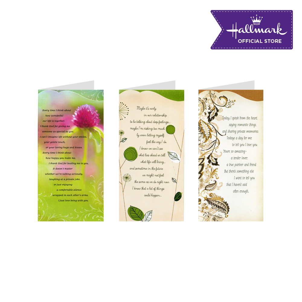 Hallmark Assorted Love Greeting Cards Between You And Me Set A 3 Pcs Cards And Envelopes Lazada Ph