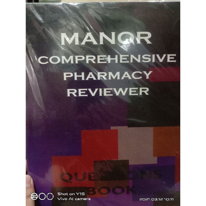 MANOR COMPREHENSIVE PHARMACY REVIEWER QUESTIONS BOOK Lazada PH