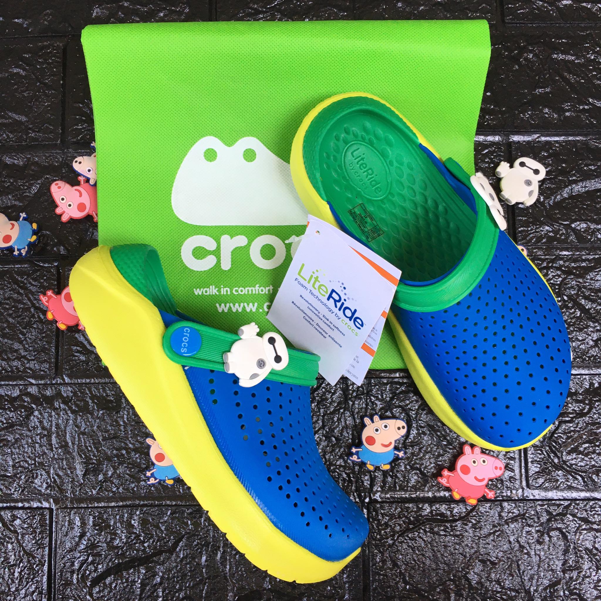 Crocs Kids Literide FREE 2 Random Jibbitz Lazada PH