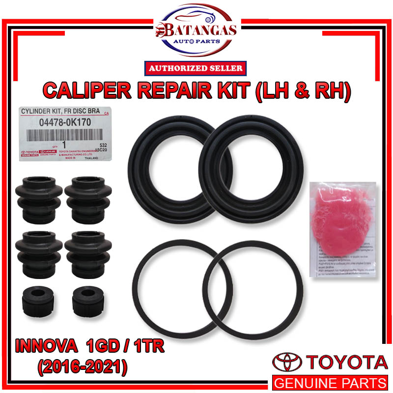 ORIGINAL CALIPER REPAIR KIT FOR TOYOTA INNOVA 1GD/1TR (20162021) 1 SET
