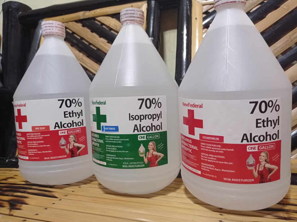 NEW GENERAL ALCOHOL ISOPROPYL 70 SOLUTION BABY POWDER SCENT FDA