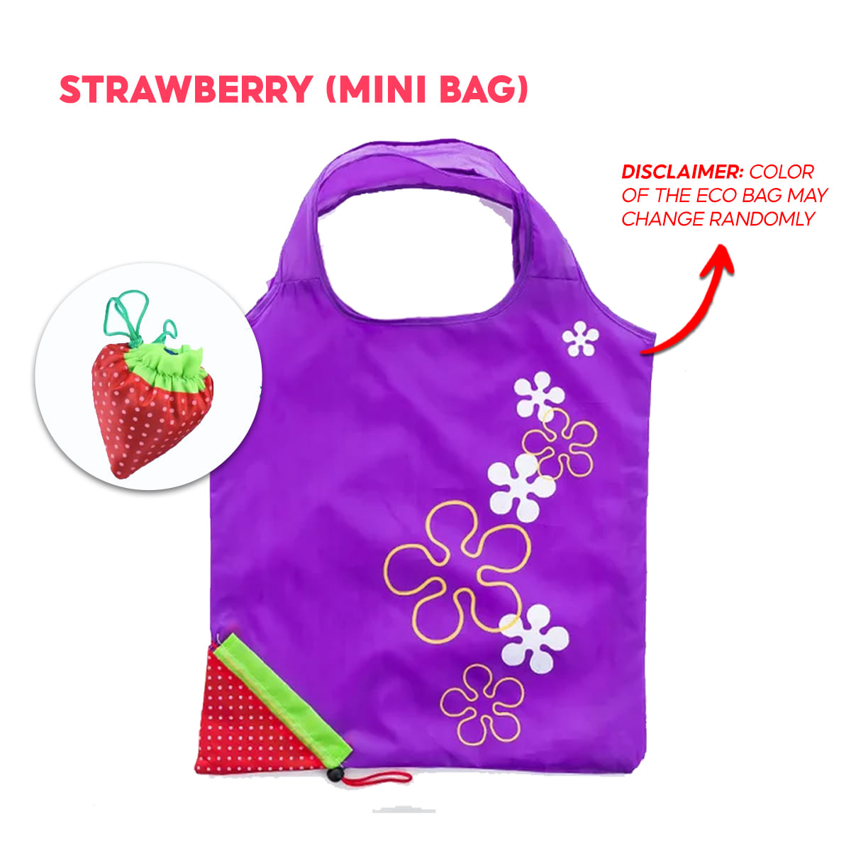 Nylon Reusable Folding Fruits Eco Grocery Bag Ebf 08 Lazada Ph