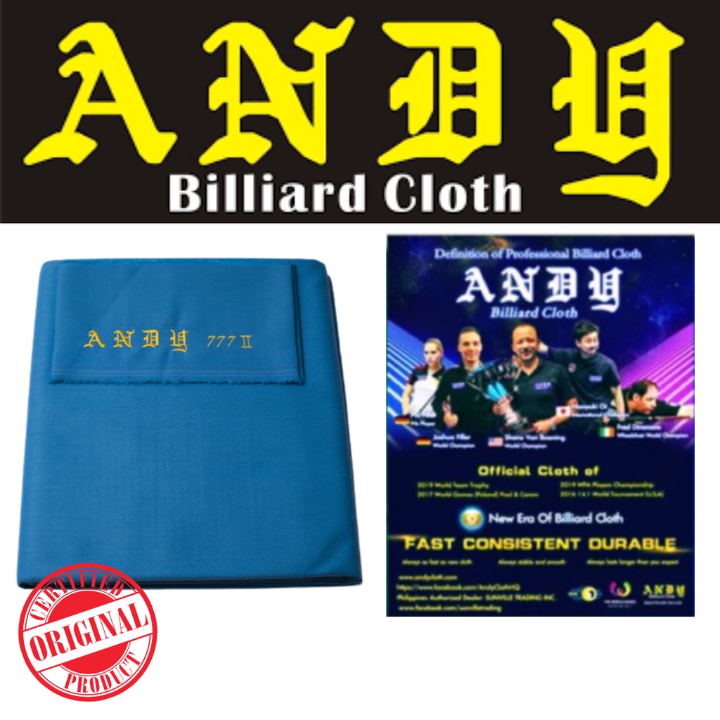 Original Andy Billiard Cloth/ Billiard Felt/ Billiard accessories