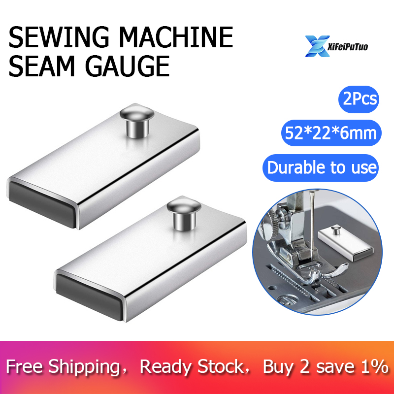 Sewing Edge Guide Magnetic Seam Gauge For Sewing Machine 2Pcs Magnet  Durable Steel Sewing Supplies For