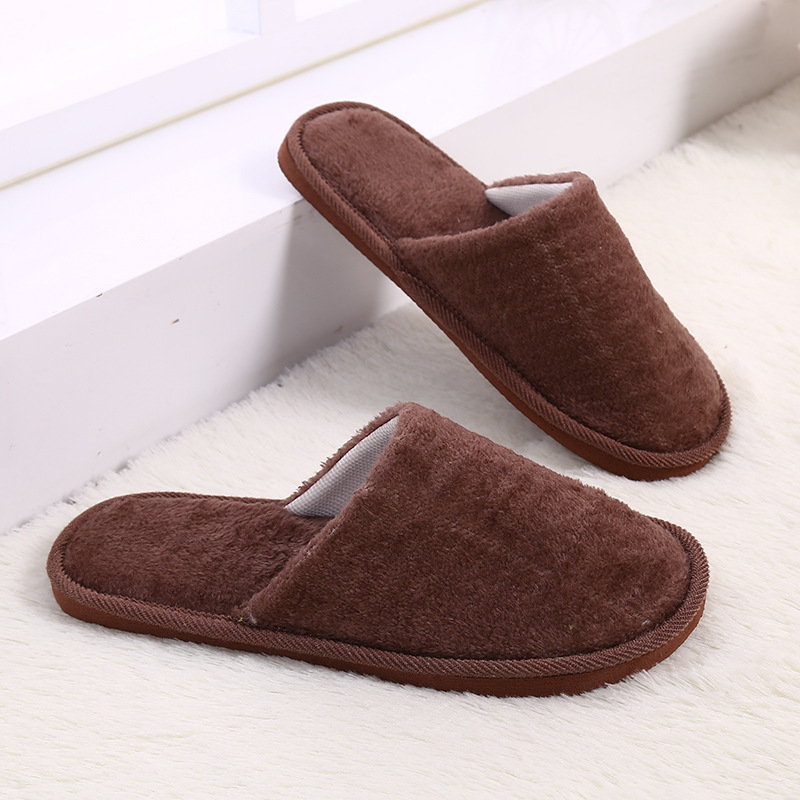 New Plush Indoor Home Warm EVA Cotton Slippers