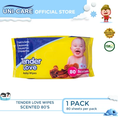 Tender Love Powder Scent Baby Wipes 80's Pack of 1