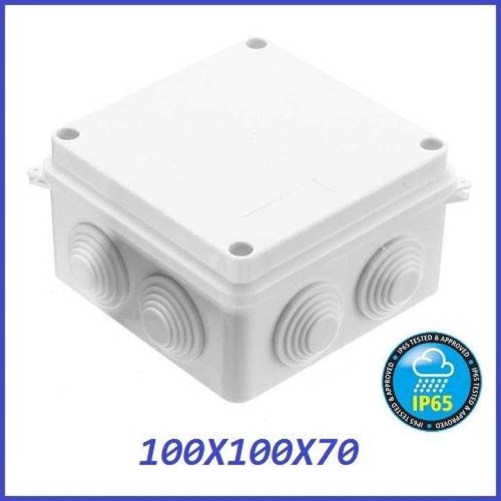 100x100x70mm IP65 Waterproof Outdoor Electrical CCTV Enclosure Square  Junction Box White ABS | Lazada PH