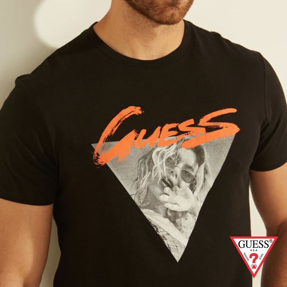 GUESS short sleeve iconic logo Tee New 