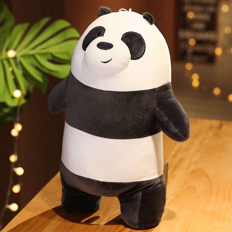 diaper creams Miniso We Bare Bears Standing Plush Toy Grizzly Panda Ice ...