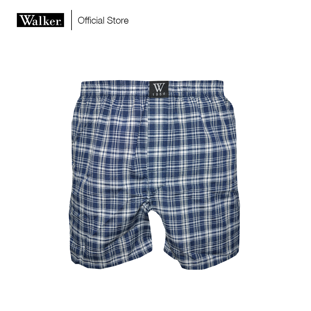 Walker Boxer Checkered Shorts Premium Cotton Comfort (Single Pack