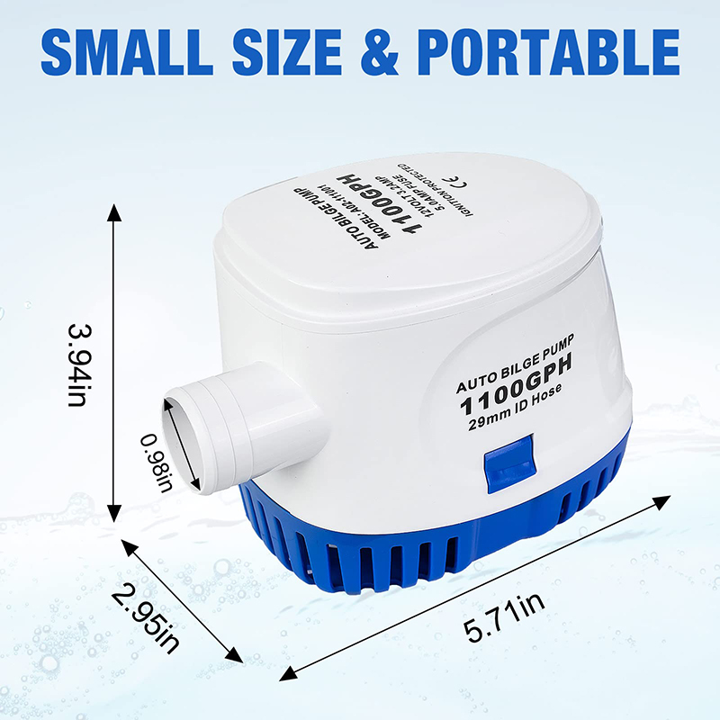12V Automatic Submersible Small Boat Bilge Pump 1100GPH Lazada PH