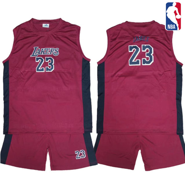 NBA Lakers Lebron James 23 Jersey Terno For Kids 3 Years Old to 15