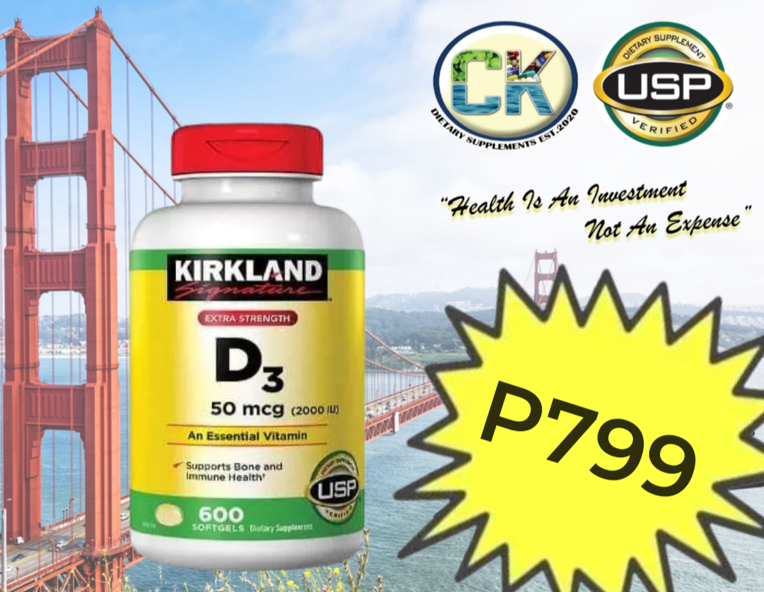 Kirkland Signature Extra Strength Vitamin D3 50 mcg./600 Softgels
