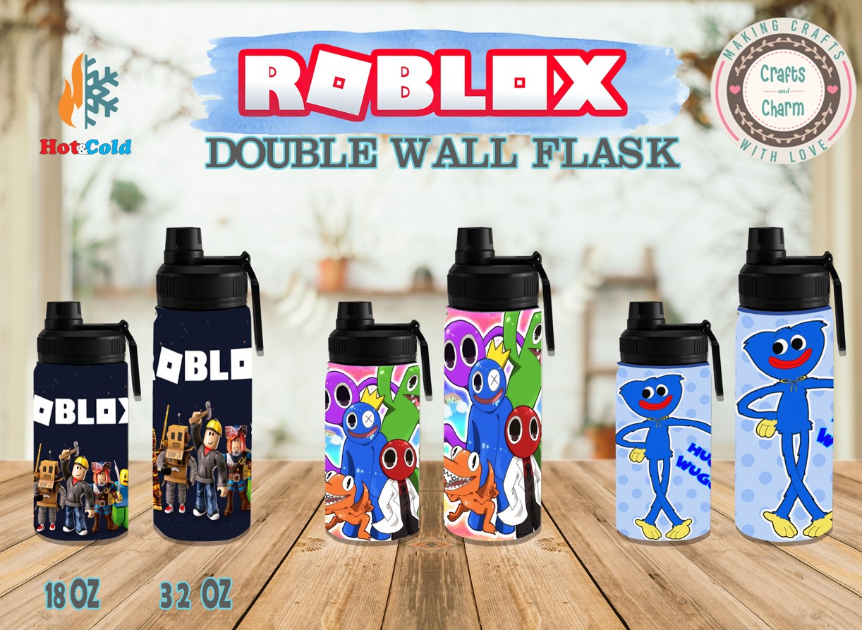 Roblox kids water bottle tumbler
