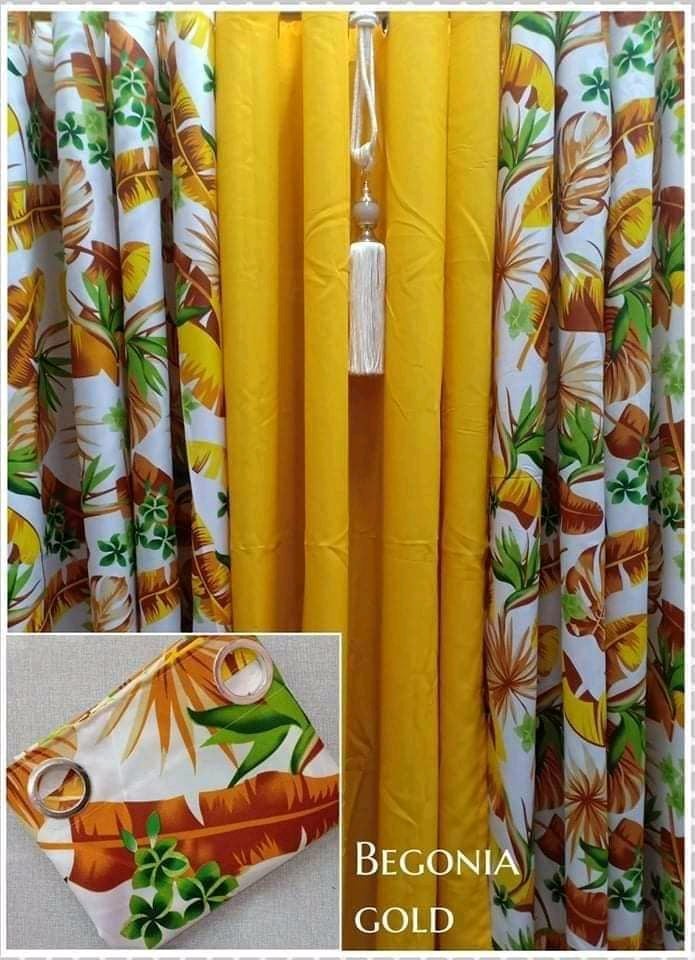 DE Elegant Ring Curtains for Windows Living Room 3in1 Set Draperies
