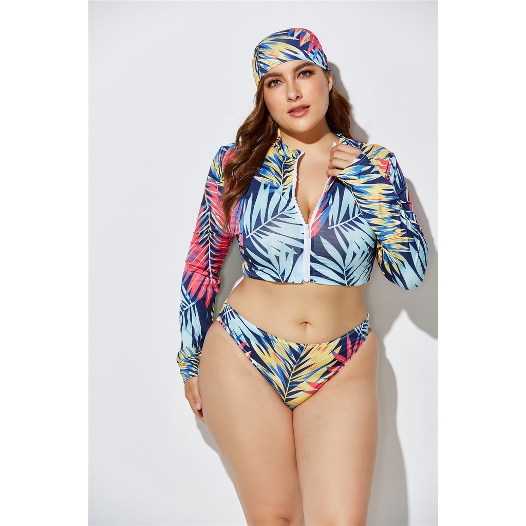 SOPQB Sexy and Stylish, Big Size Bikini Swimsuit. Gathered Thin