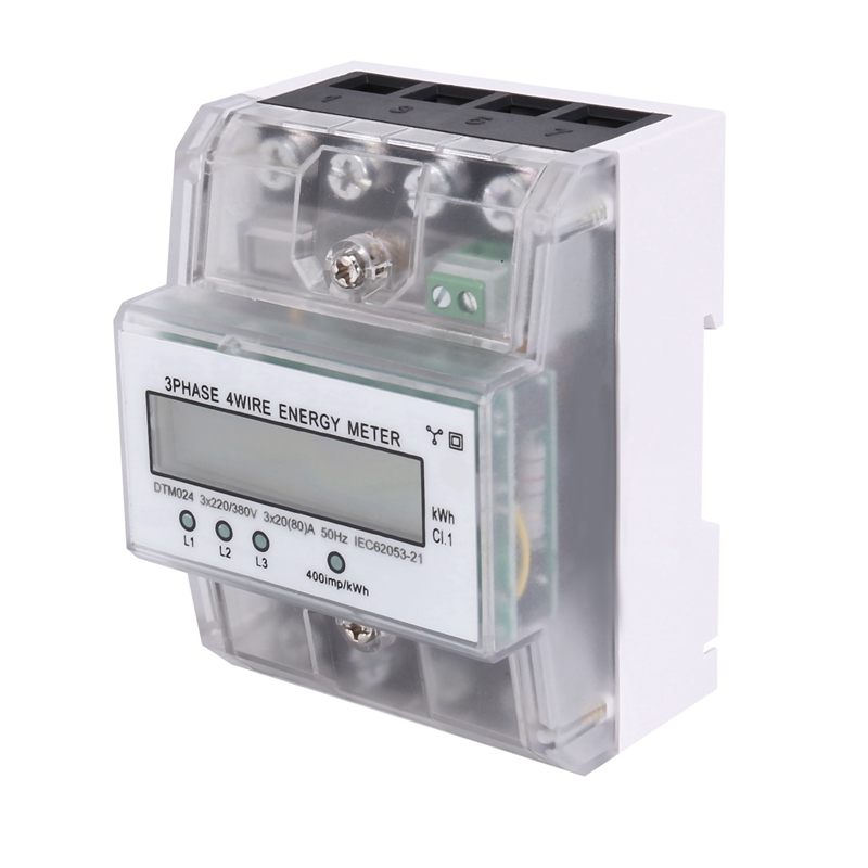 3 Phase 4 Wire Energy Meter 220/380V 2080A Energy Consumption KWh