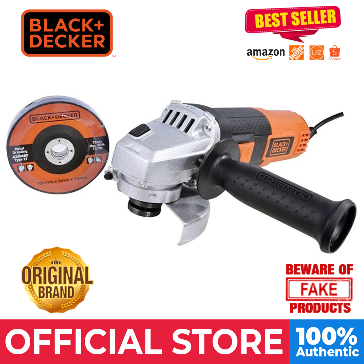 Black+Decker Angle Grinder G720B-B1 Angle Grinder