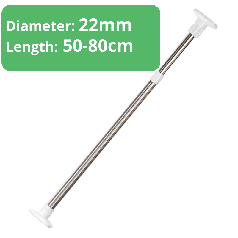 Clothes Rod Adjustable Curtain Rod Clothes Rail Towel Hanging Bar