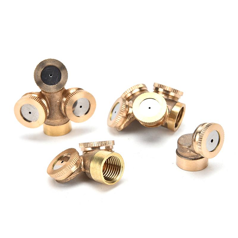 Moito Adjustable Brass Spray Misting Nozzle Garden Sprinklers Irrigation Fitting