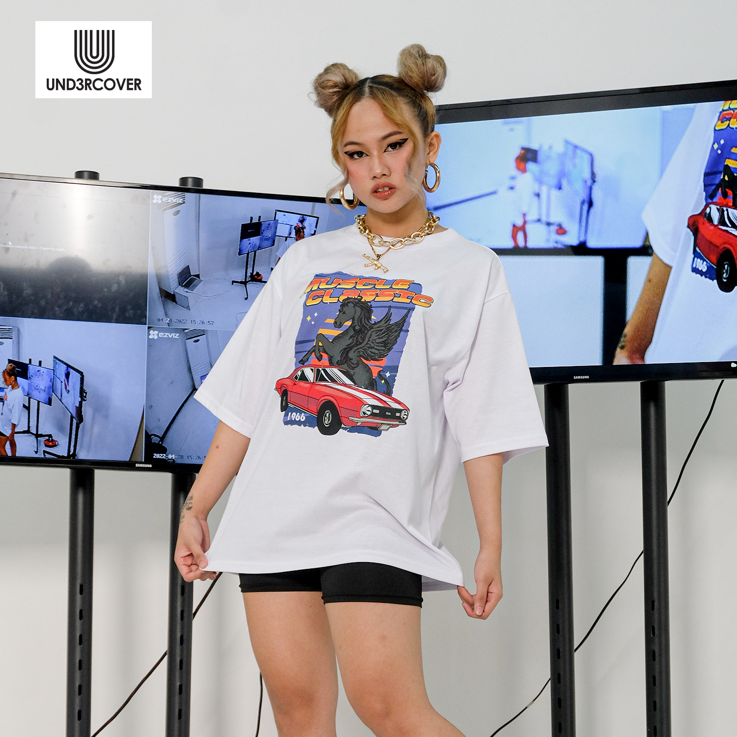 Undercover Oversized TShirt Collection for Men Retro Vintage Car Women