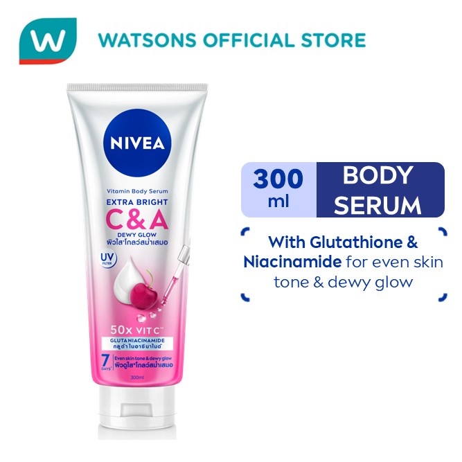 NIVEA Extra Bright Body Serum with Glutathione Niacinamide and Vitamin C&A, 300ml | Lazada PH NIVEA Extra Bright Body Serum with Glutathione Niacinamide and Vitamin C&A, 300ml | Lazada PH
