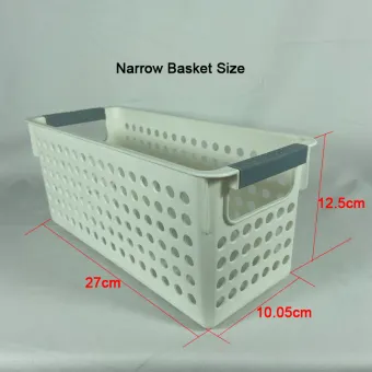 long narrow baskets for storage