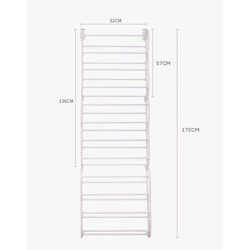 COD 36 Pair Over the door Hanging Shoe Rack 12 Tier Shoes organizer